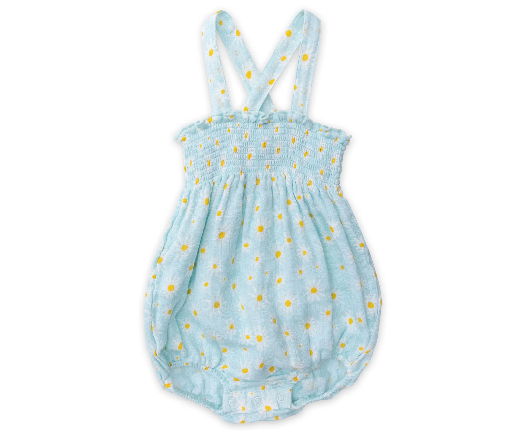 Angel Dear Sunsuit Little Daisies Blue