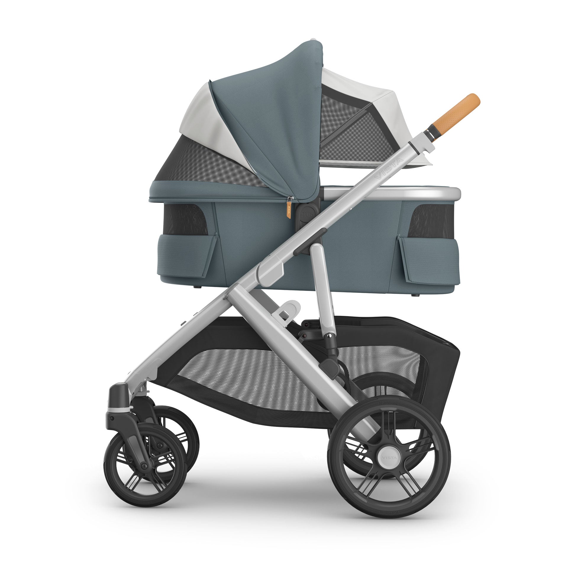 UPPAbaby Bassinet V3 - CALLUM (Stone Blue) on Vista V3 stroller frame