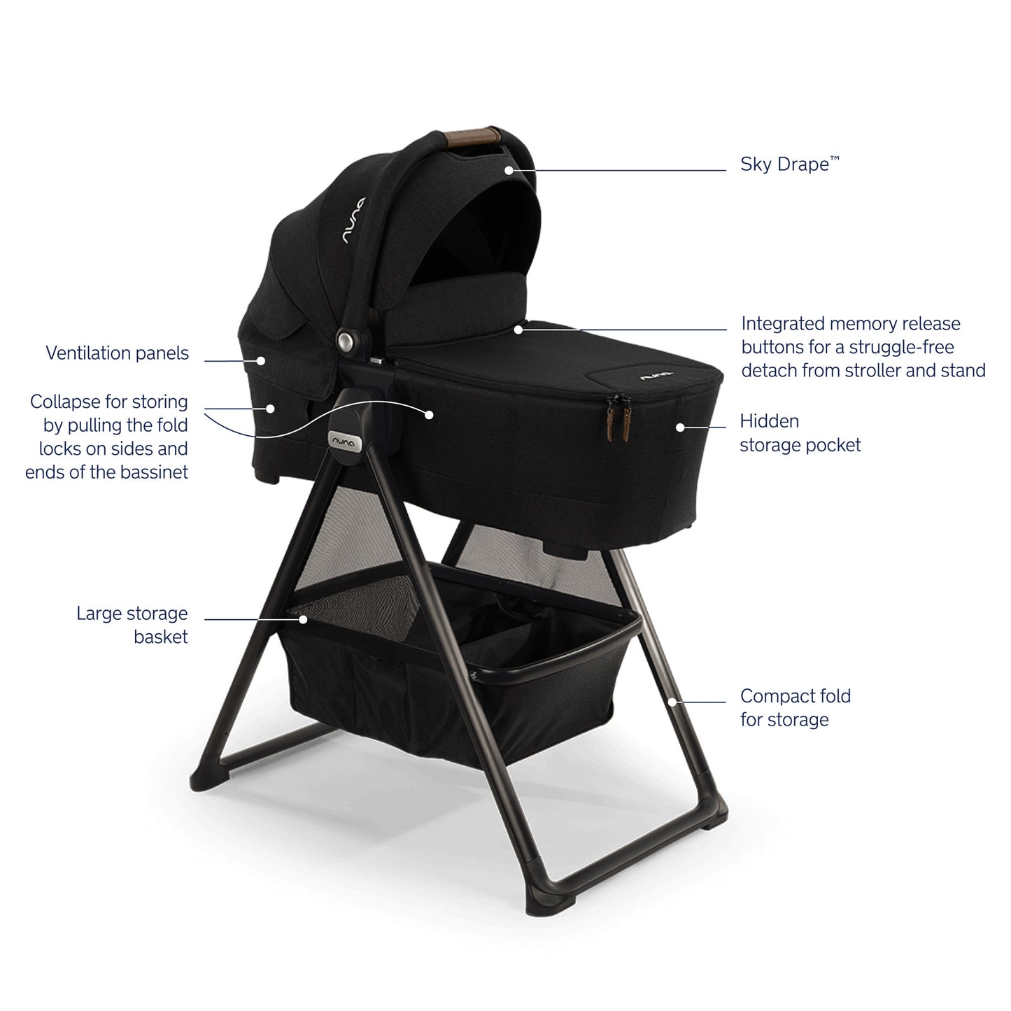 Nuna LYTL Bassinet + Stand