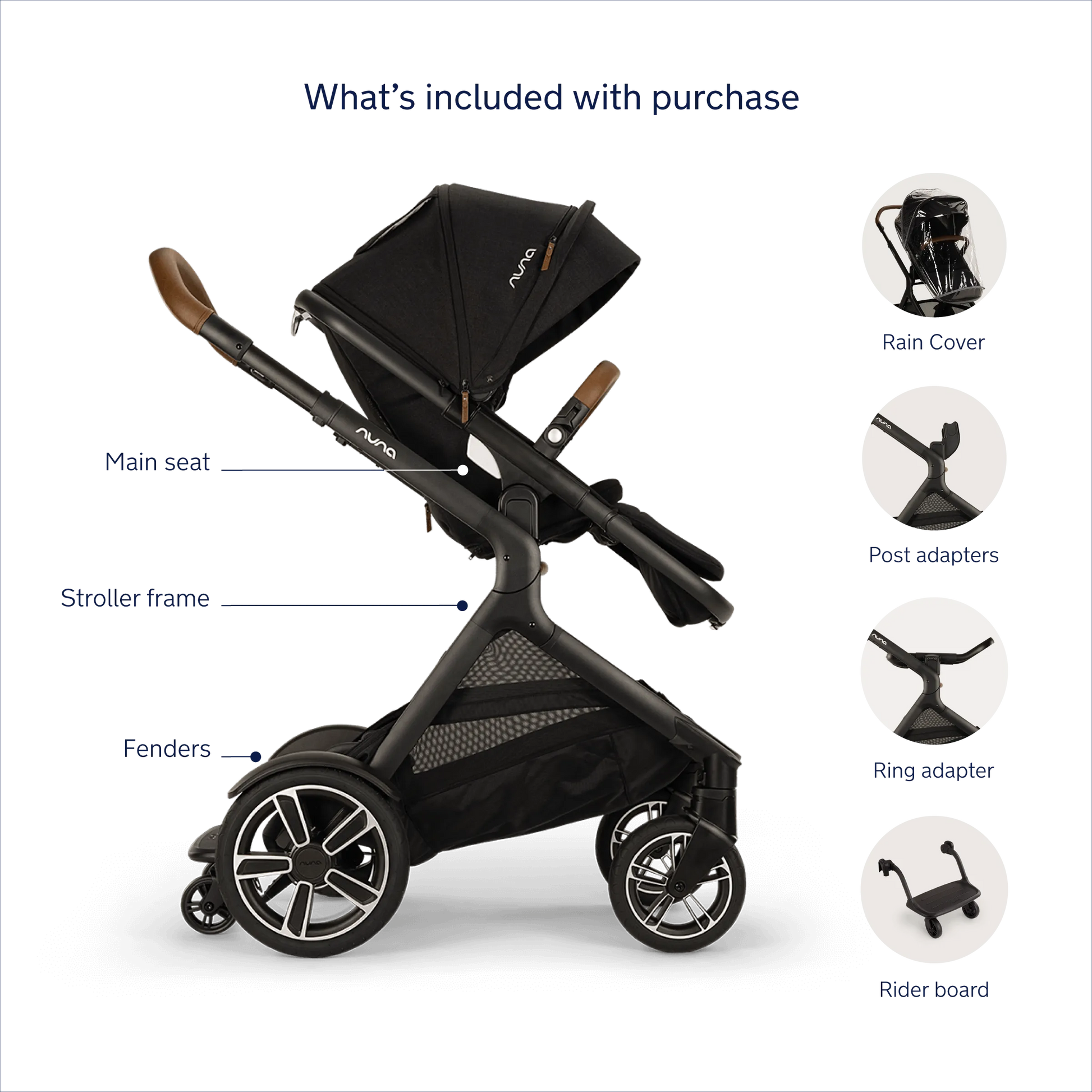 Nuna DEMI Next Stroller with Rider Board