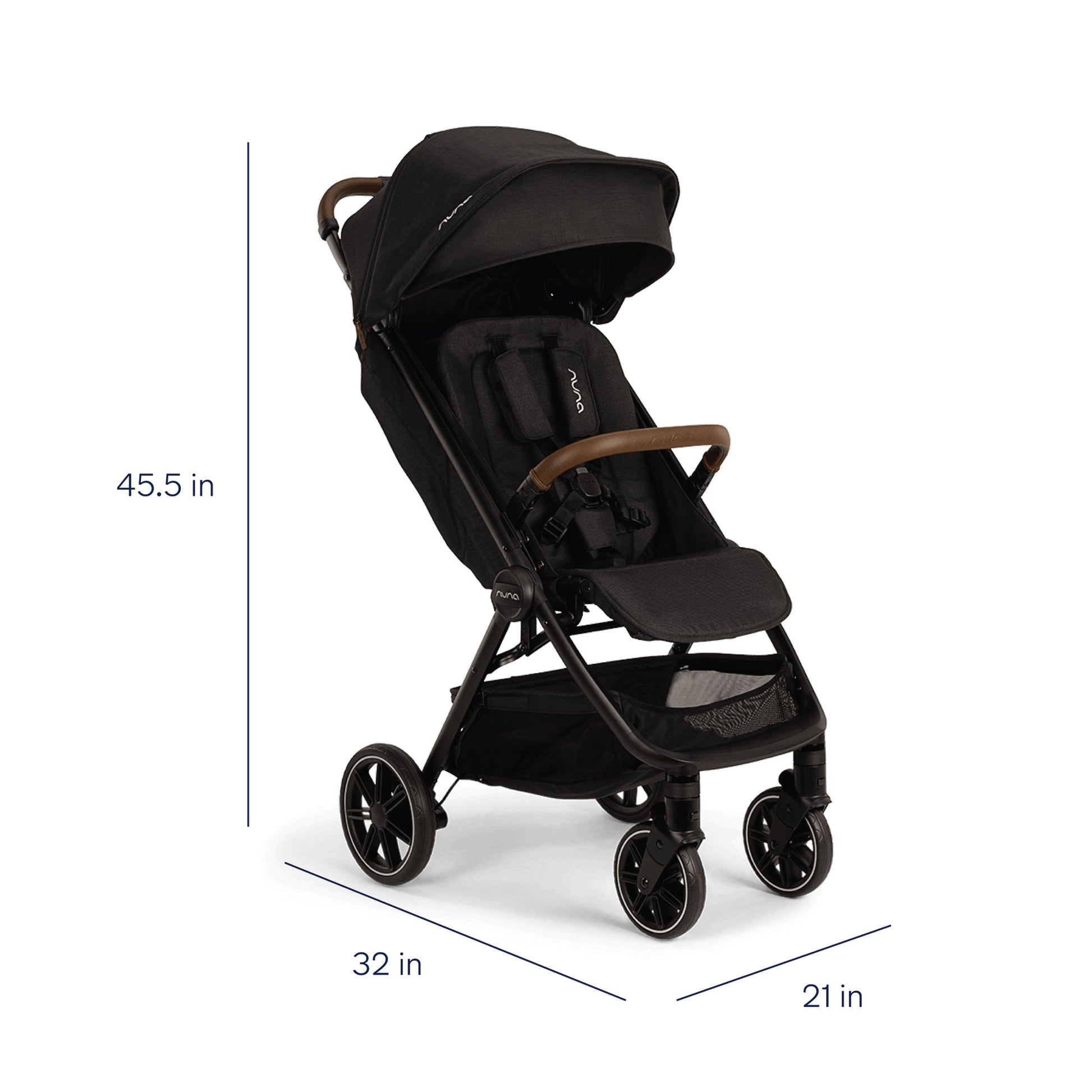 Nuna TRVL LX Stroller - Caviar