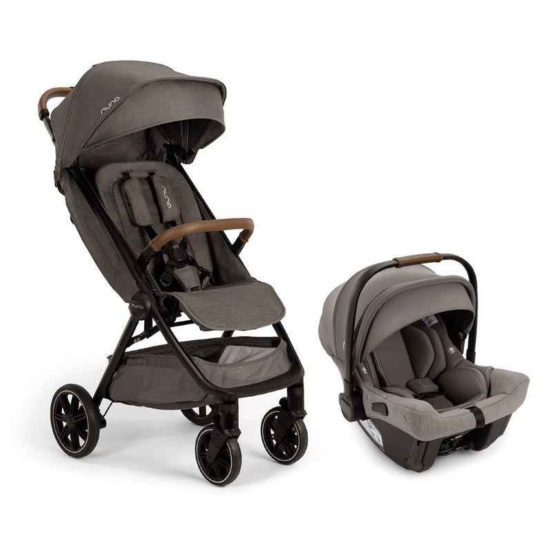 Nuna TRVL LX Stoller and PIPA Urbn Car Seat Travel System - Granite