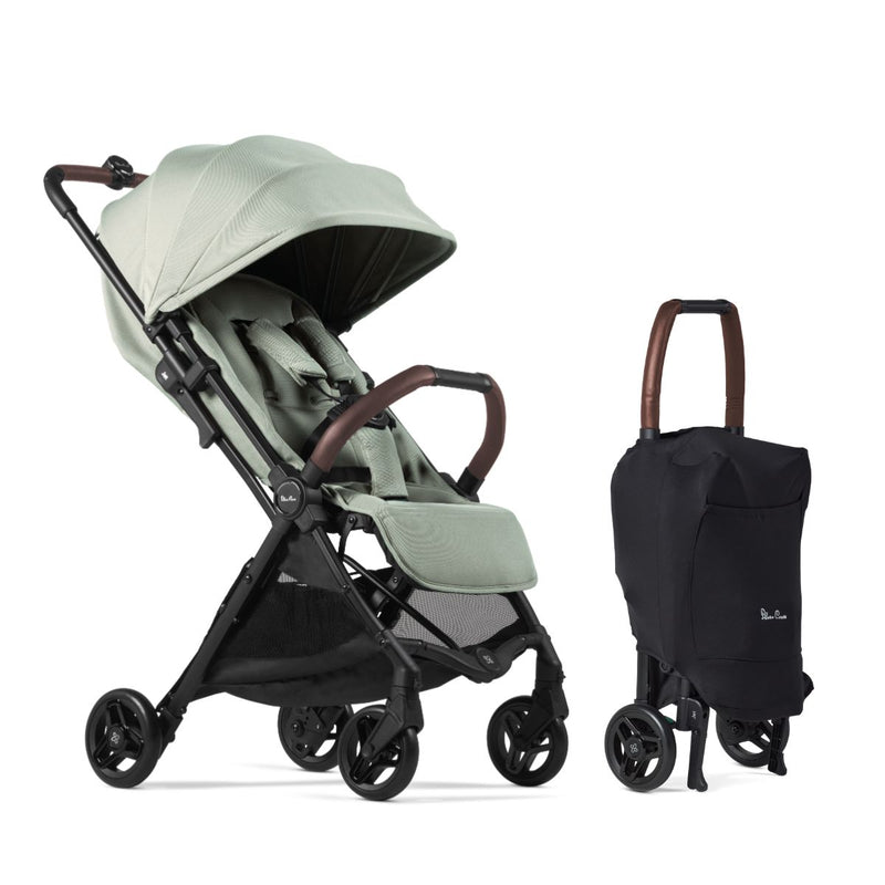 Silver Cross Jet 5 Compact Stroller - Sage Green