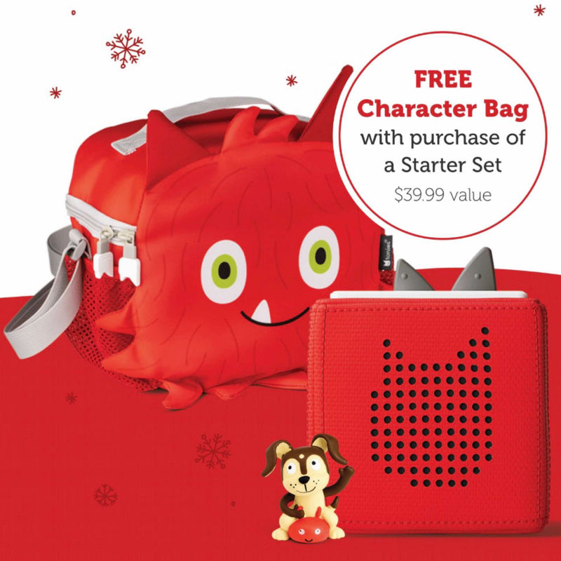 Toniebox Starter Set with Free Character Bag - Holiday 24' Promotion - Red