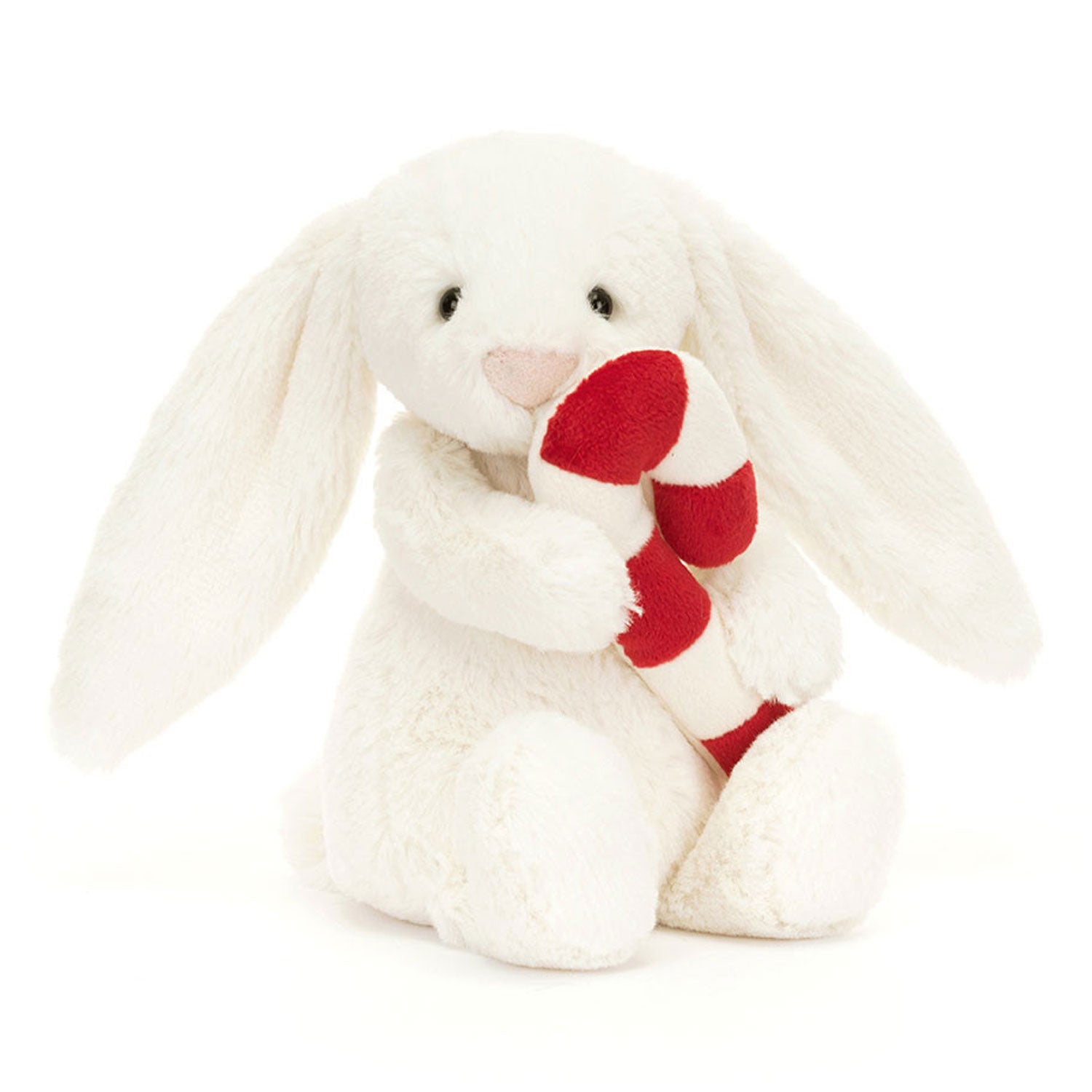 Jellycat Seasonal Little Bashful Bunny - Cream - Candy Cane