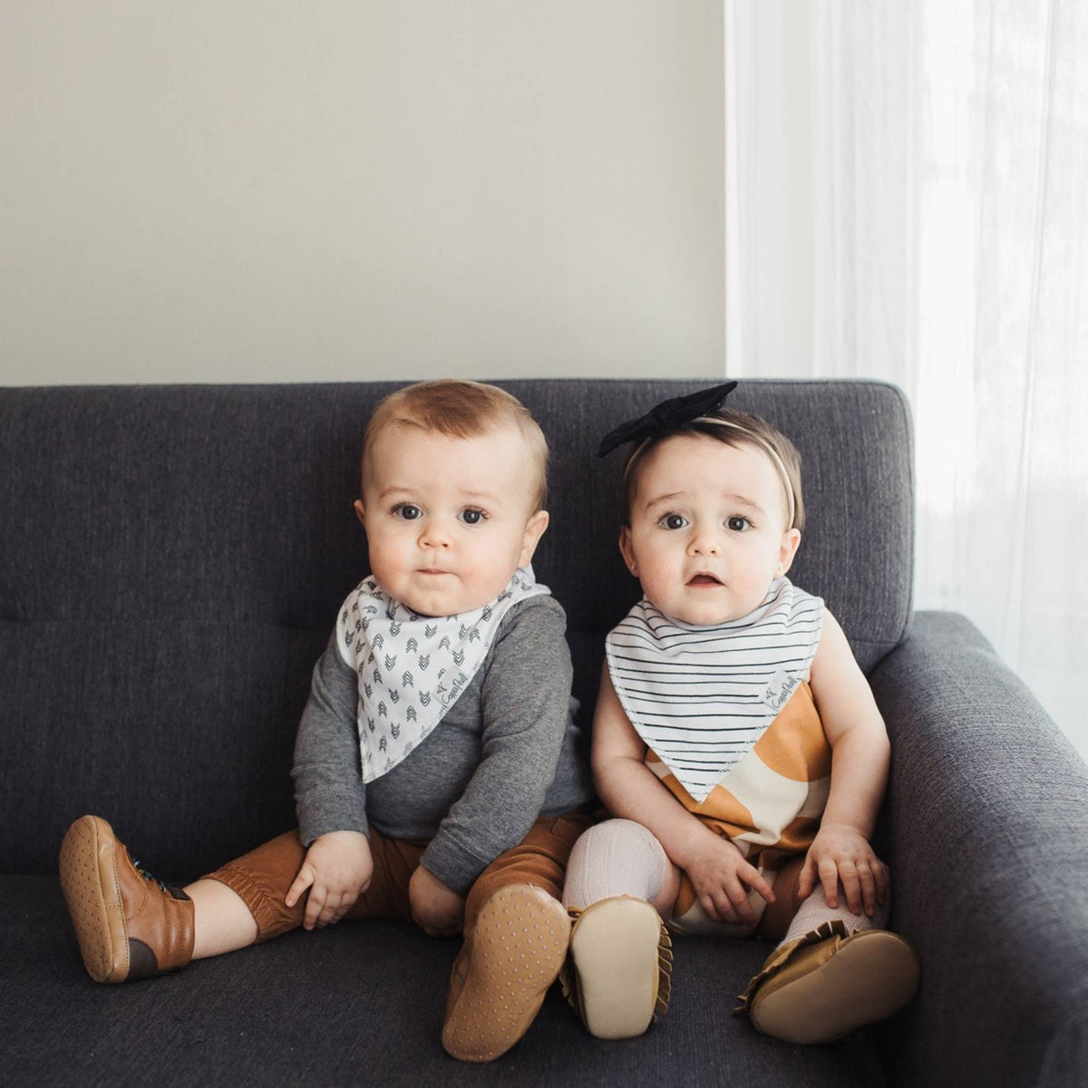 Copper Pearl Baby Bandana Bibs - Alta