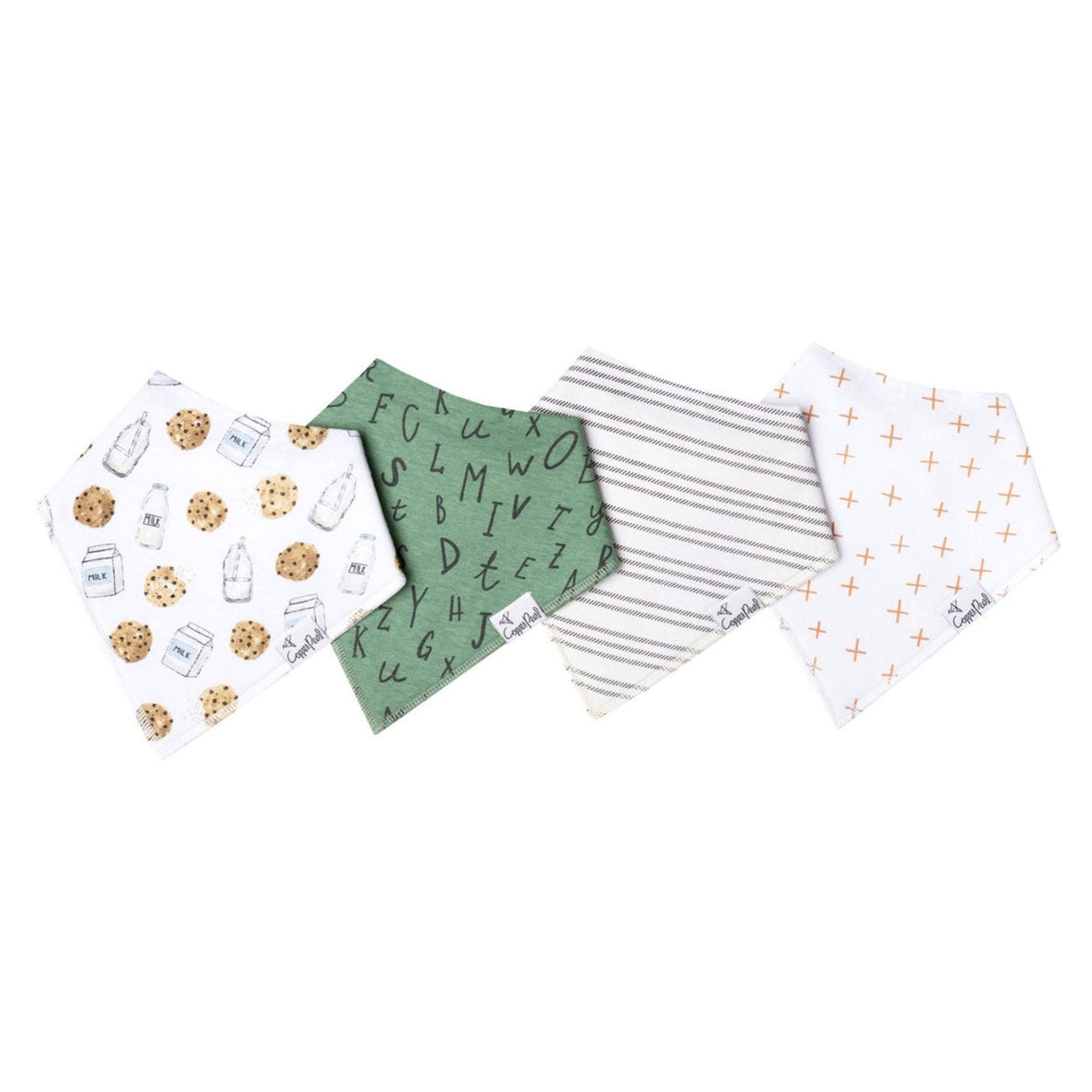 Copper Pearl Baby Bandana Bibs - Chip