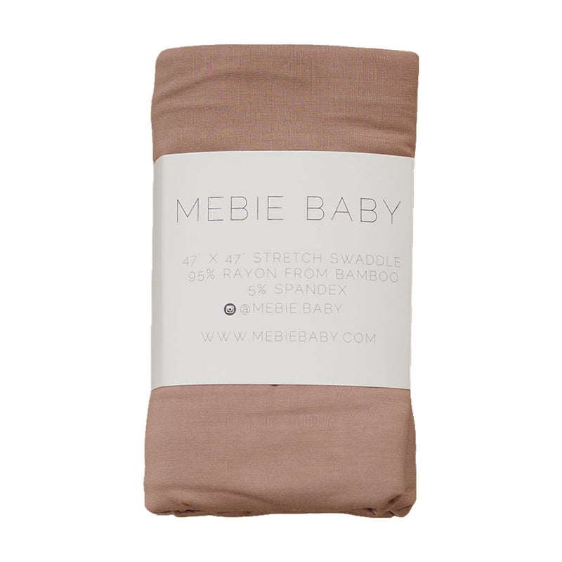 Mebie Baby Bamboo Stretch Swaddle Blanket - Dusty Rose