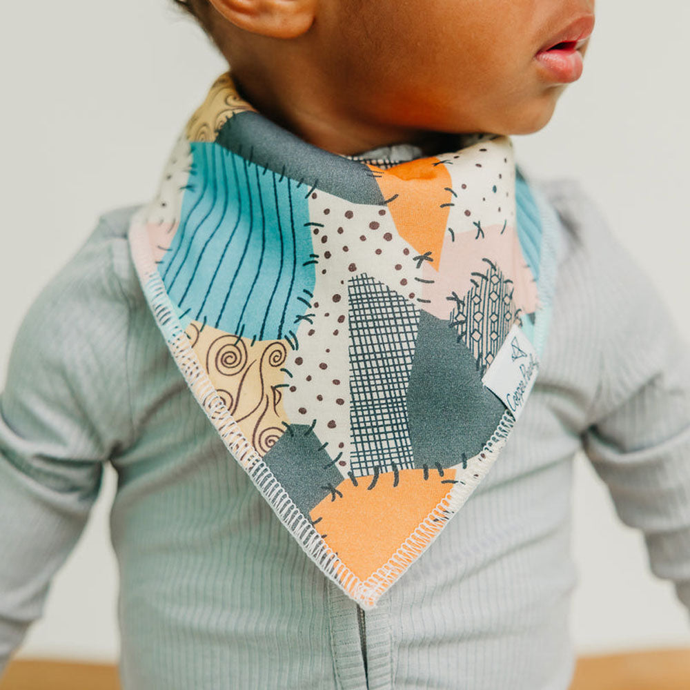 Toddler wearing Copper Pearl Single Holiday Bandana Bib - Nightmare Before Christmas - Sally