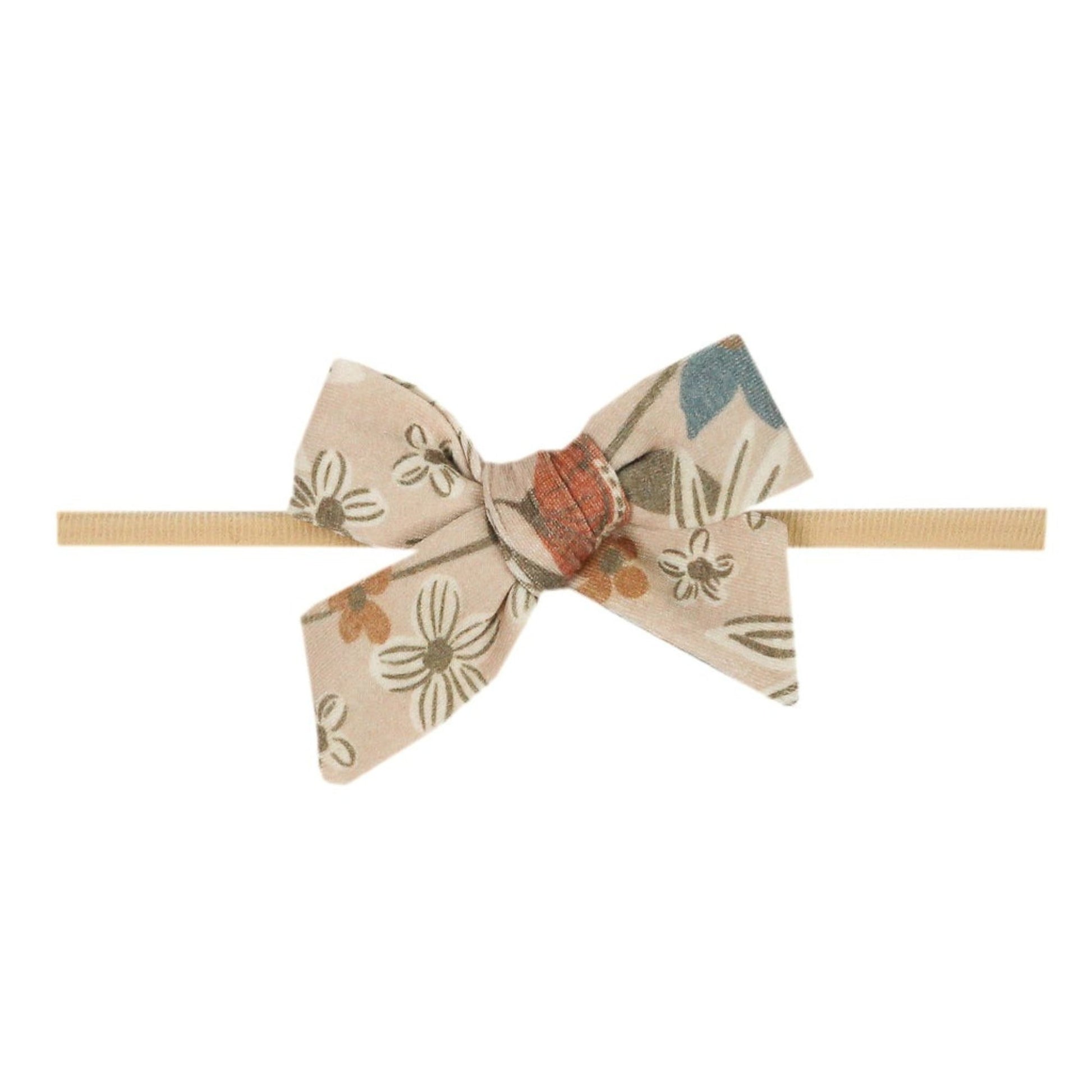 Copper Pearl Classic Nylon Bow Headband - Eden