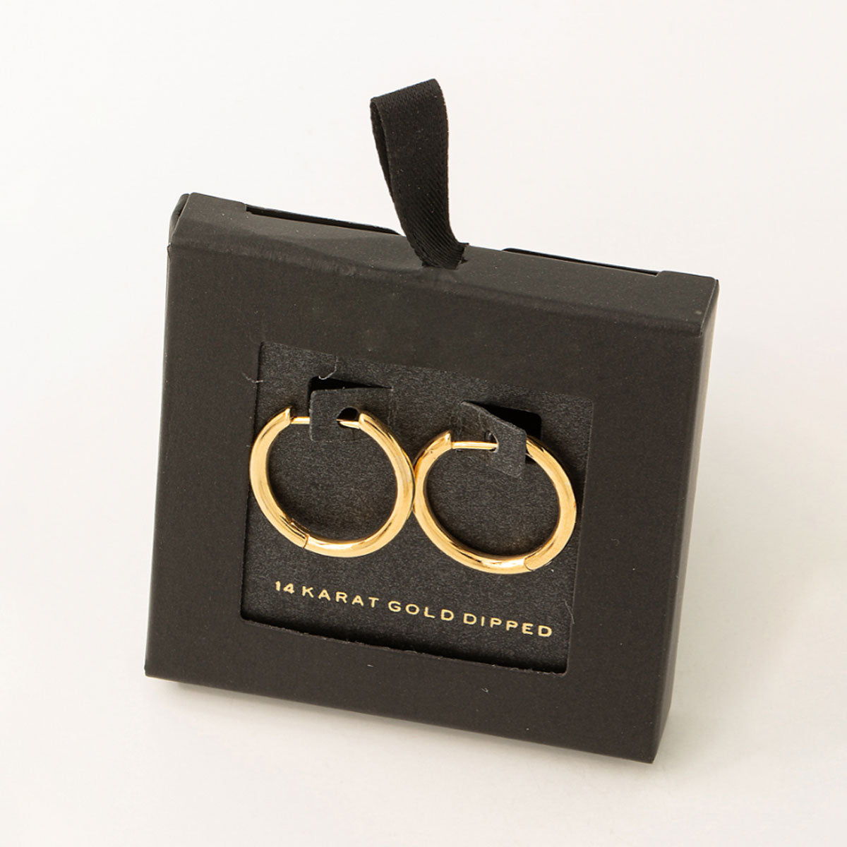 Secret Box Cutout Latch Hoop Earrings