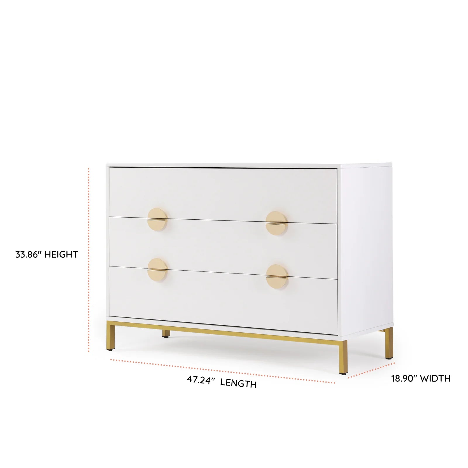 Dadada Chicago 3-Drawer Dresser