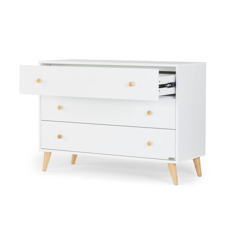 Dadada Austin 3-Drawer Dresser - White / Natural