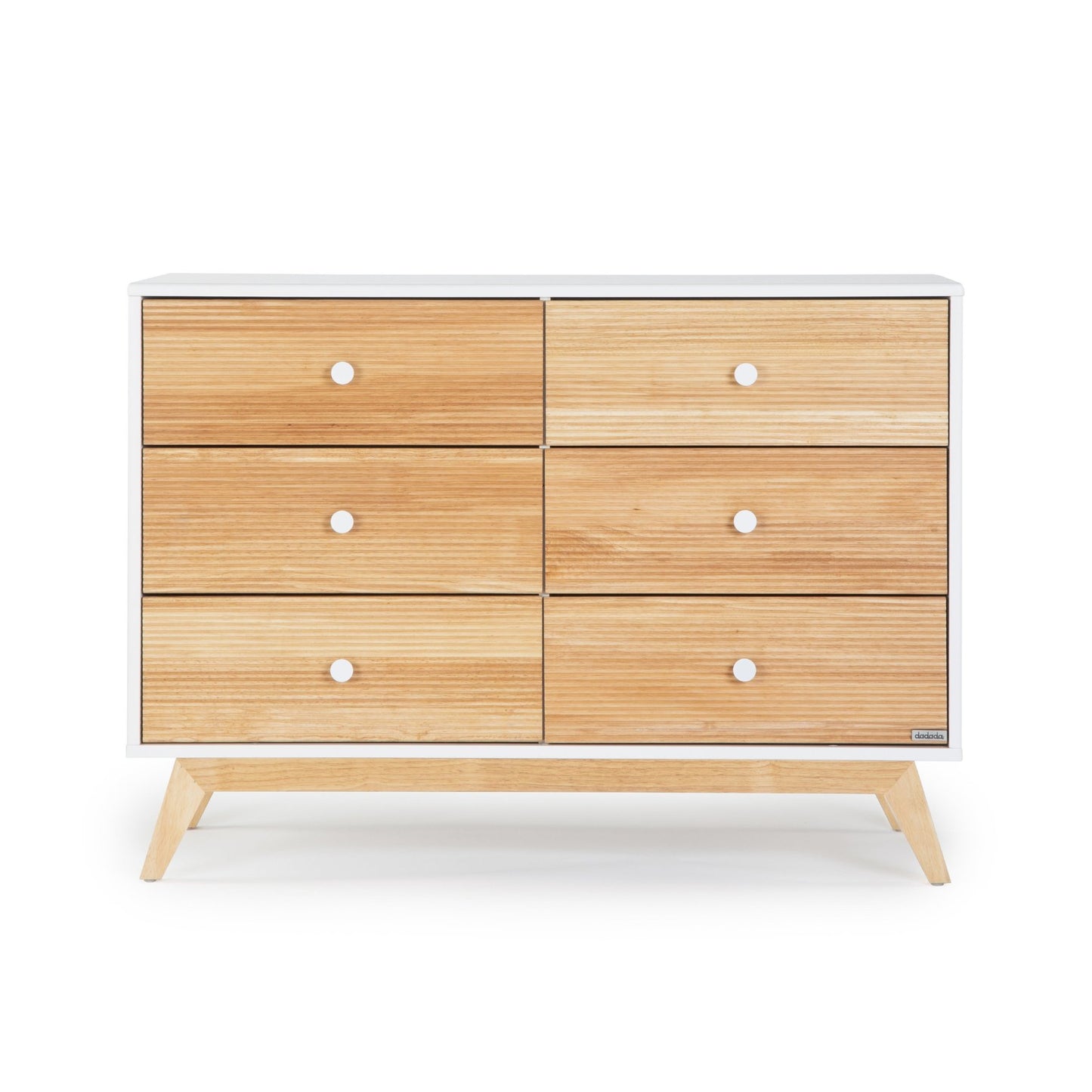 Dadada Merry 6-Drawer Dresser - White / Natural