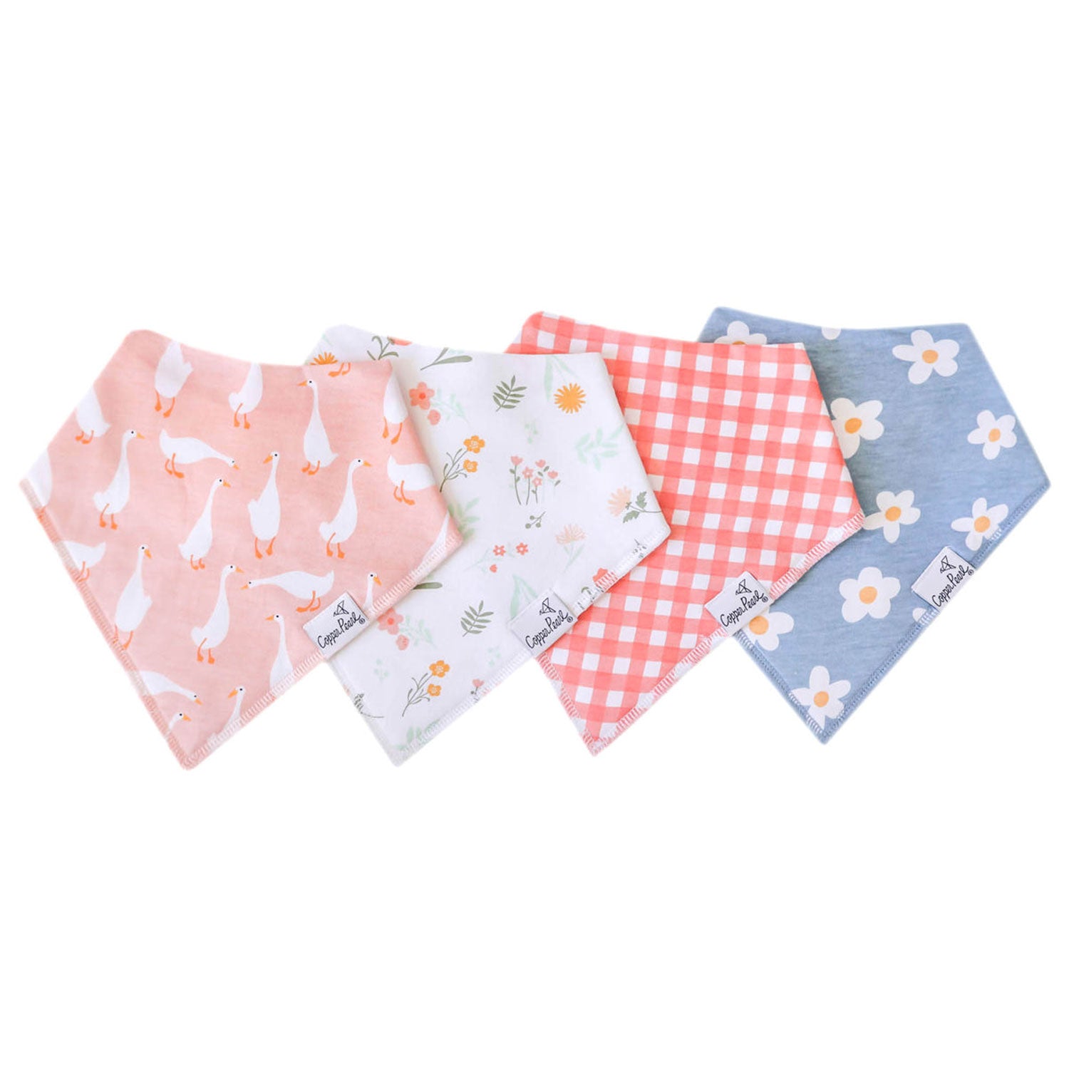 Copper Pearl Baby Bandana Bibs - Goosie