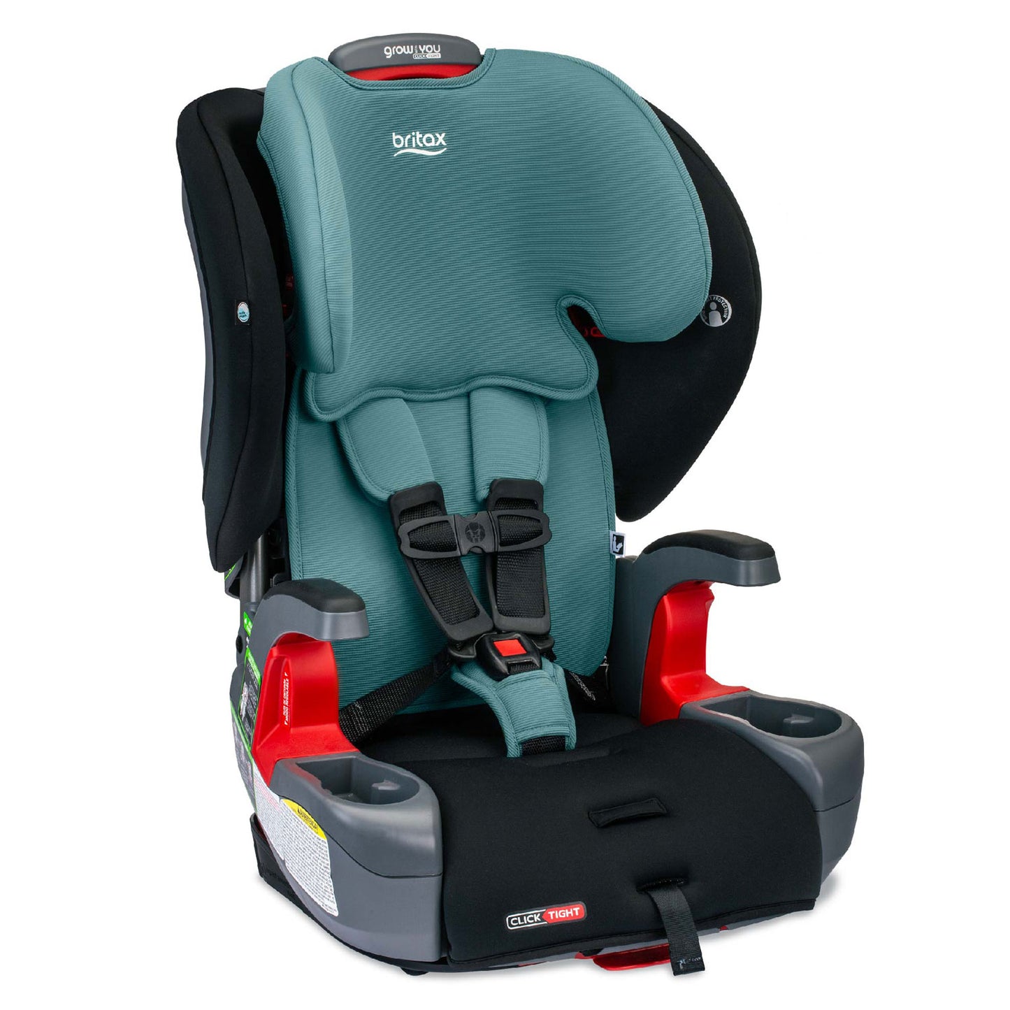 Britax Grow With You ClickTight Harness-2-Booster Seat - Green Contour Safewash