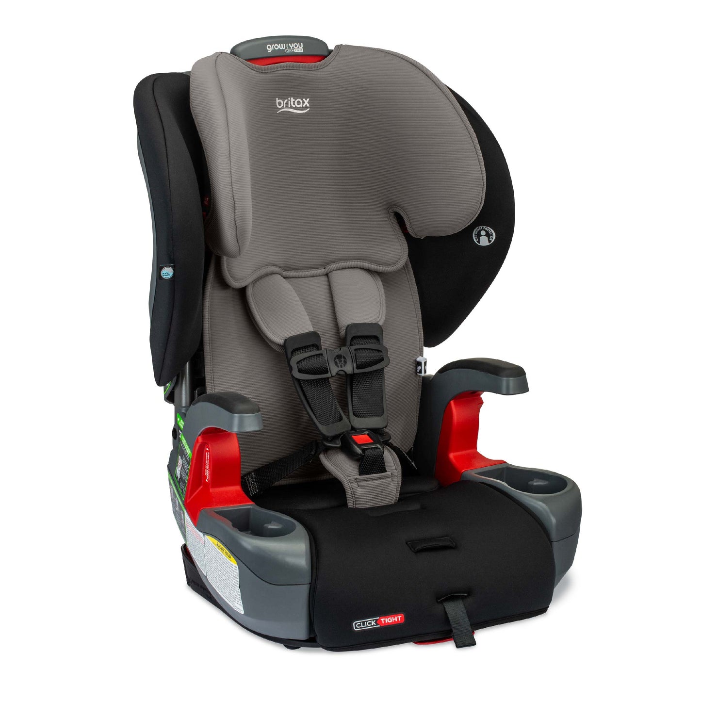 Britax Grow With You ClickTight Harness-2-Booster Seat - Grey Contour Safewash