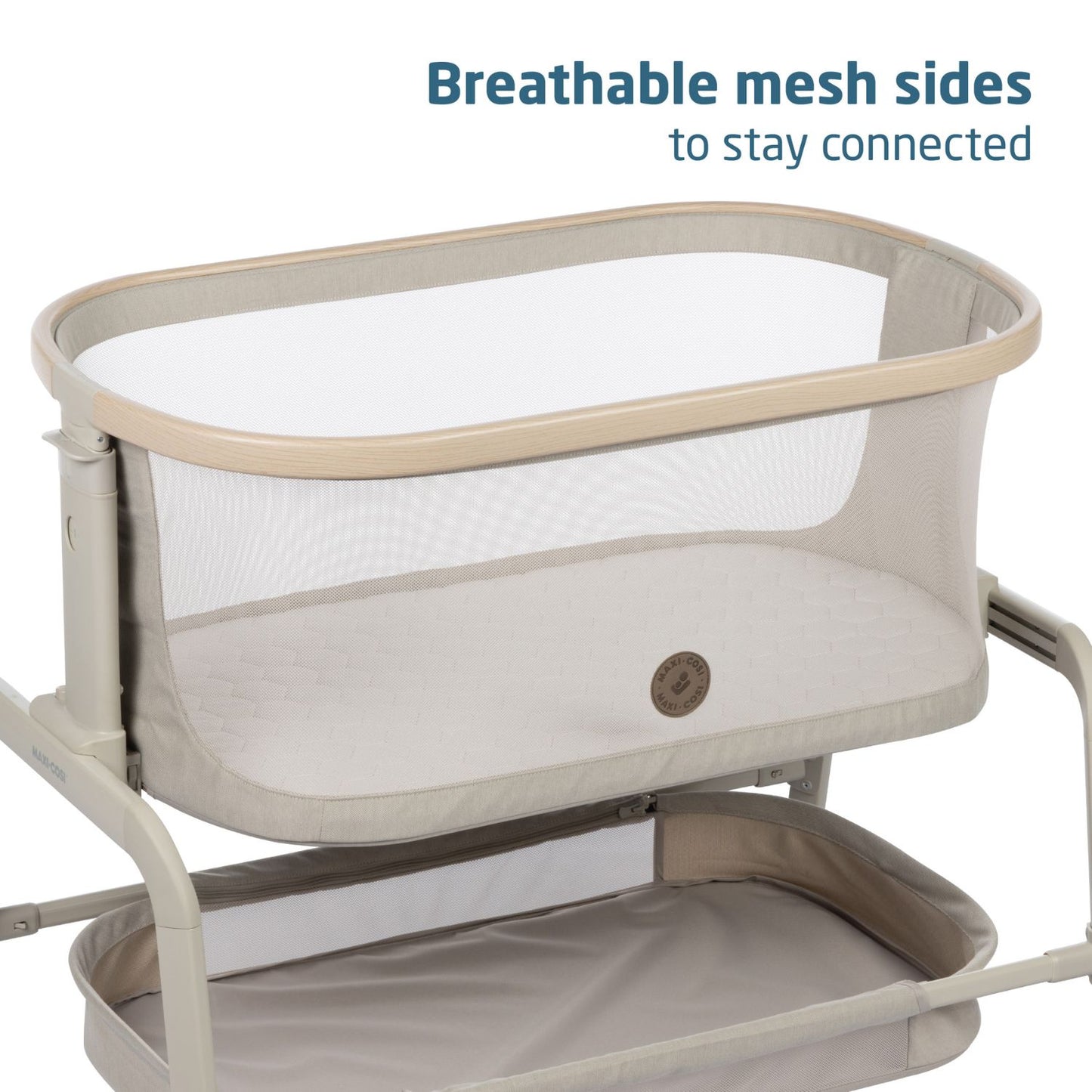 Maxi-Cosi Iora Bedside Bassinet - Classic Oat