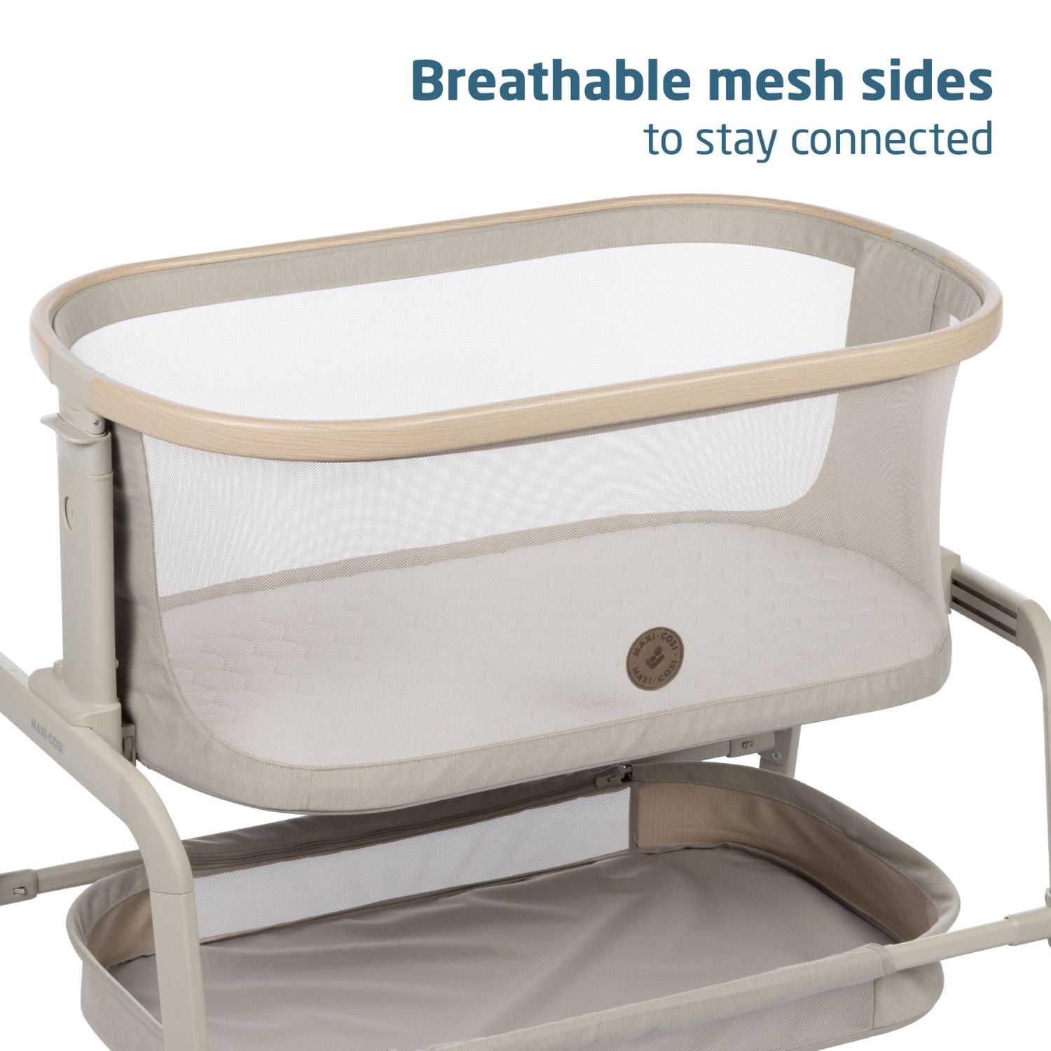 Maxi-Cosi Iora Bedside Bassinet - Classic Oat