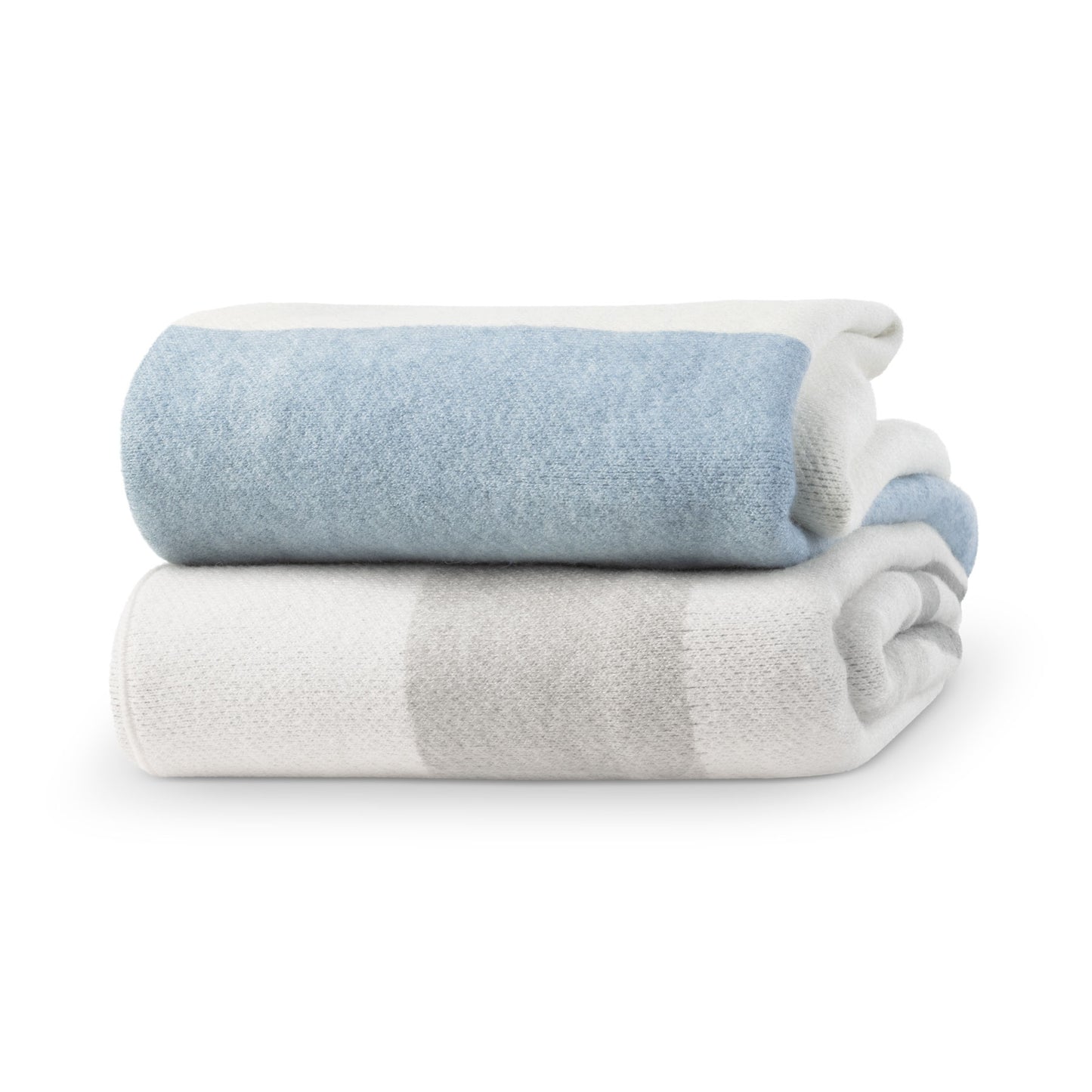 UPPAbaby Knit Blanket - Grey and Blue