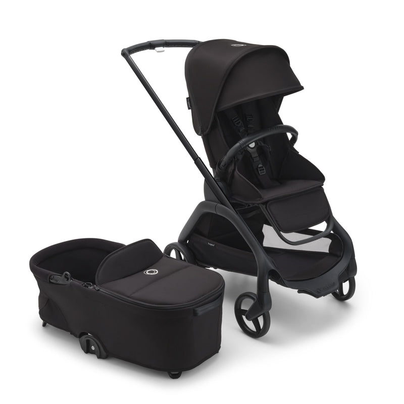 Bugaboo Dragonfly Complete Stroller with Seat and Bassinet - Black/Midnight Black