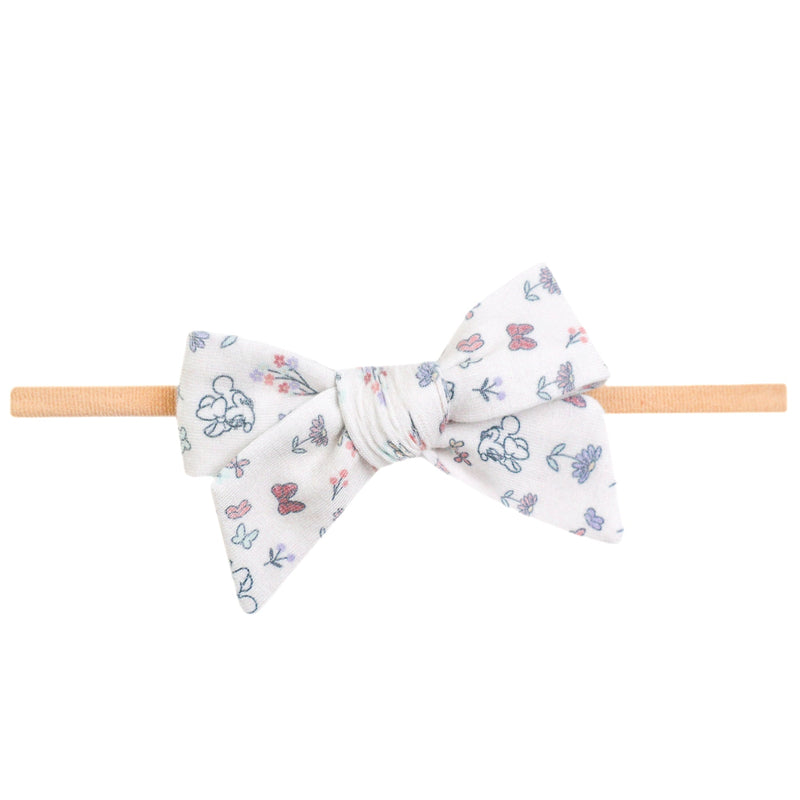 Copper Pearl Classic Nylon Bow Headband - Minnie Mouse's Bowquet