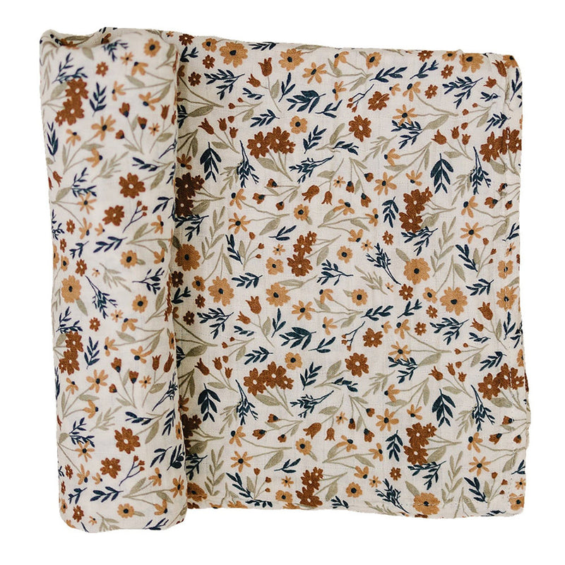 Mebie Baby Muslin Swaddle Blanket - Harvest Floral