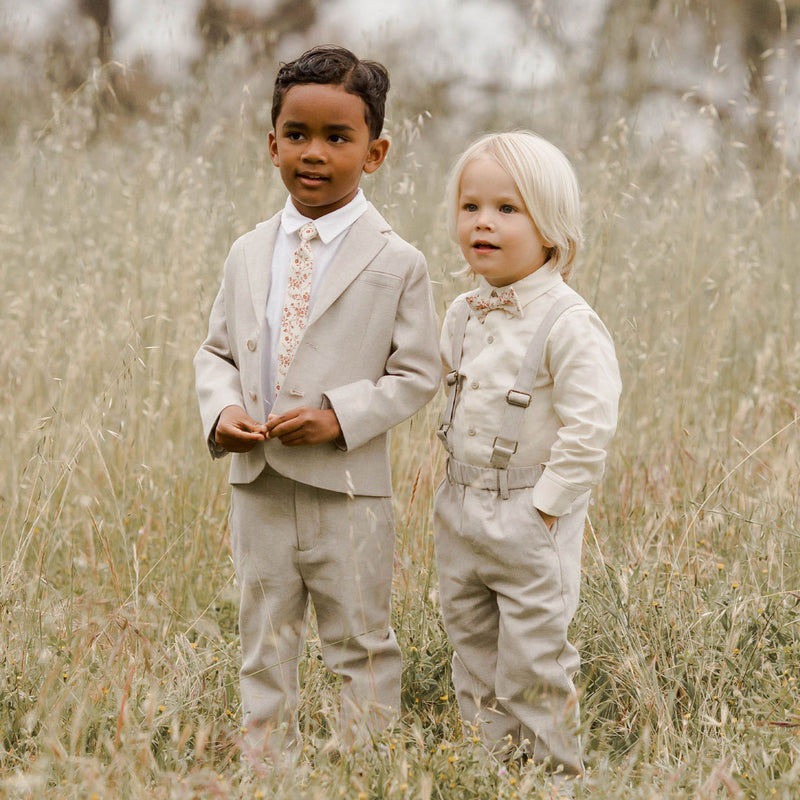 Boy wearing Noralee Sebastian Blazer - Fog