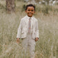 Boy wearing Noralee Sebastian Blazer - Fog