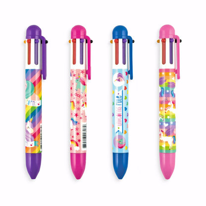 OOLY 6-Colored Click Pen - Unique Unicorns