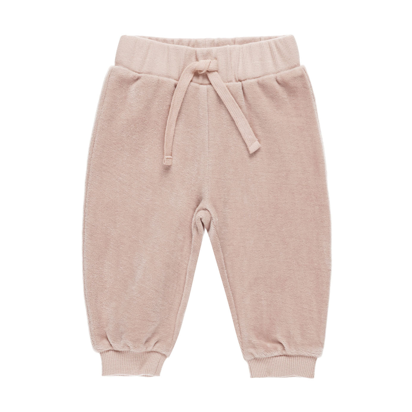 Quincy Mae Velour Relaxed Sweatpant - Blush