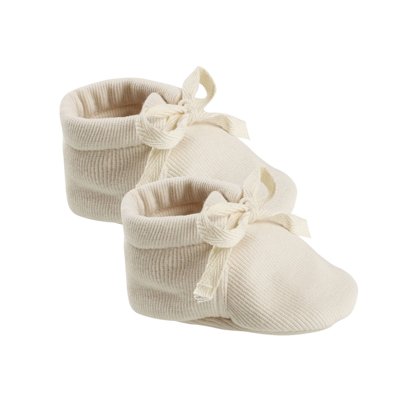 Quincy Mae Baby Booties - Natural