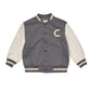 Rylee and Cru Varsity Jacket - Ivory / Slate