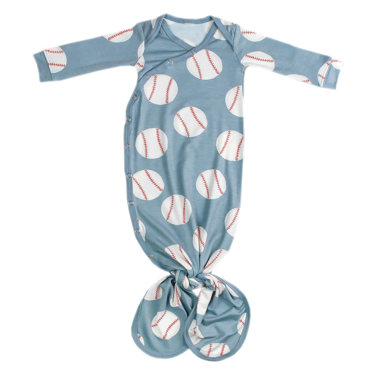 Copper Pearl Newborn Knotted Gown - Slugger