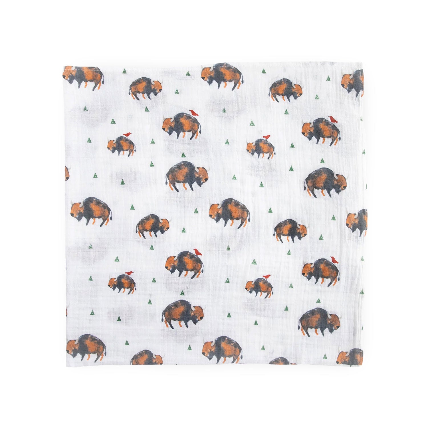 Little Unicorn Cotton Muslin Swaddle Blanket - Bison