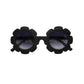 The Baby Cubby Kids' Flower Sunglasses - Black with Grey Lenses