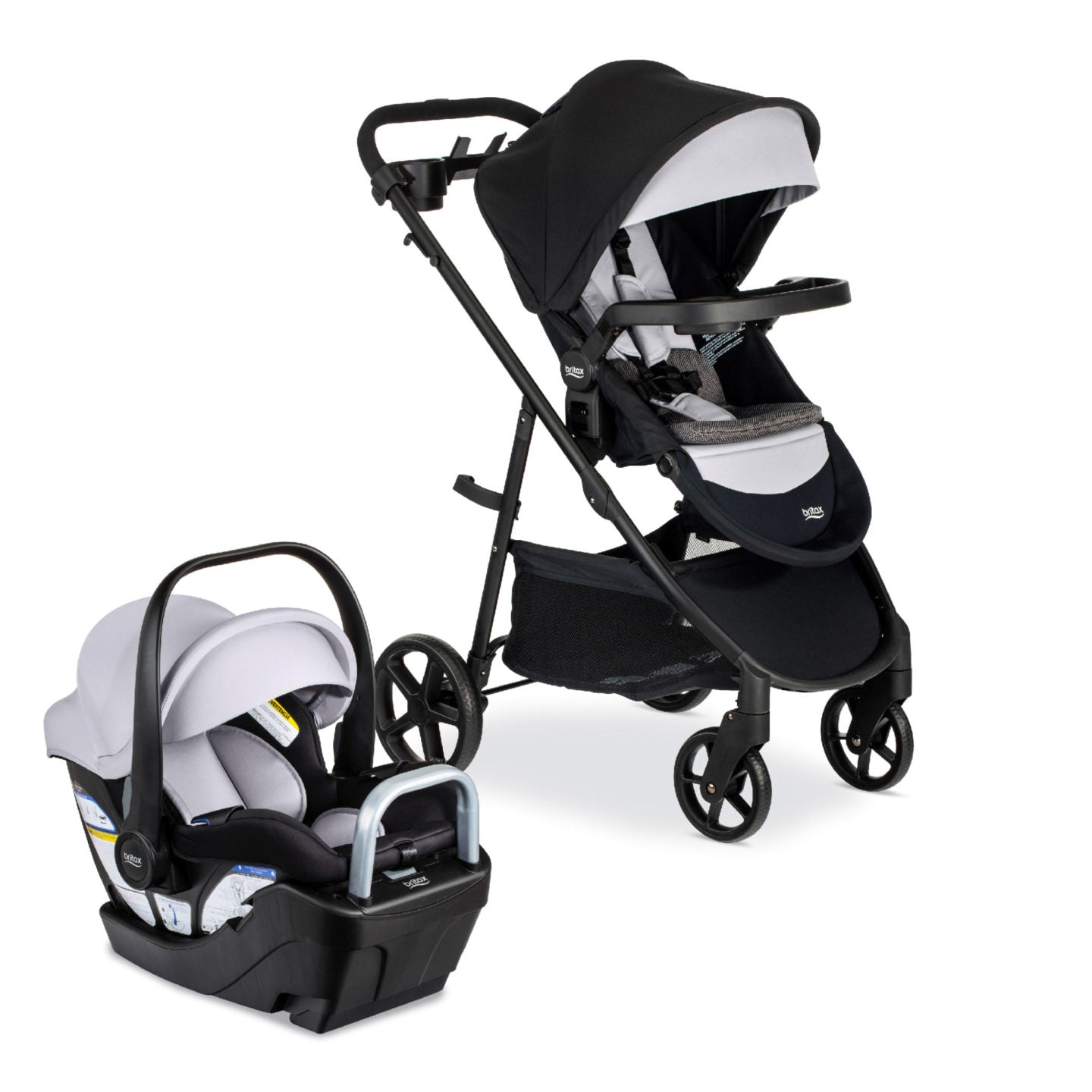 Britax Willow Brook S+ Travel System - Glacier Onyx