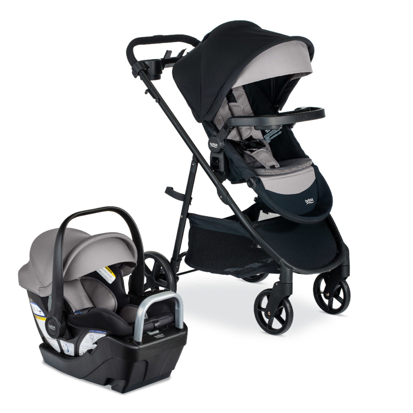 Britax Willow Brook S+ Travel System - Graphite Onyx