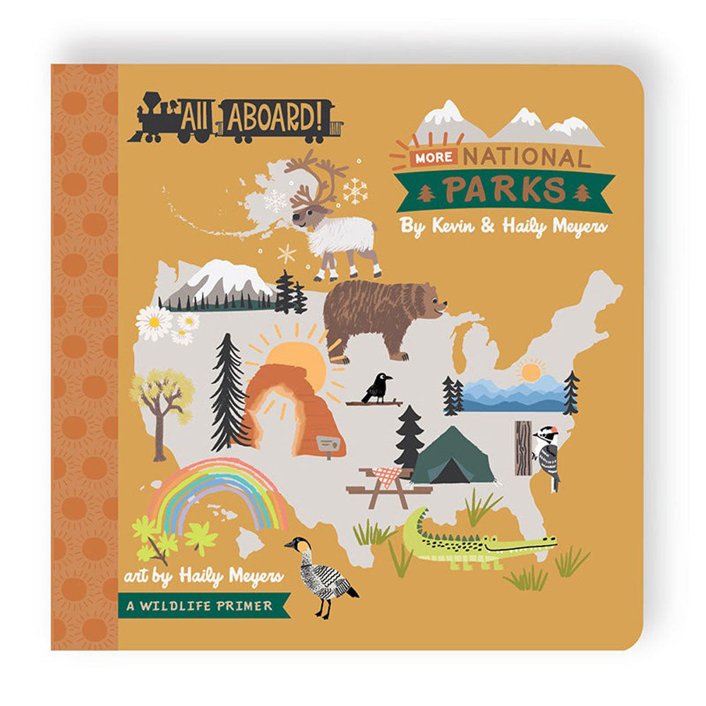 Gibbs Smith All Aboard! Primer Board Books - More National Parks: A Wildlife Primer