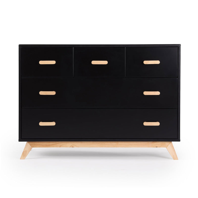 Soho 5-Drawer Dresser - Black / Natural