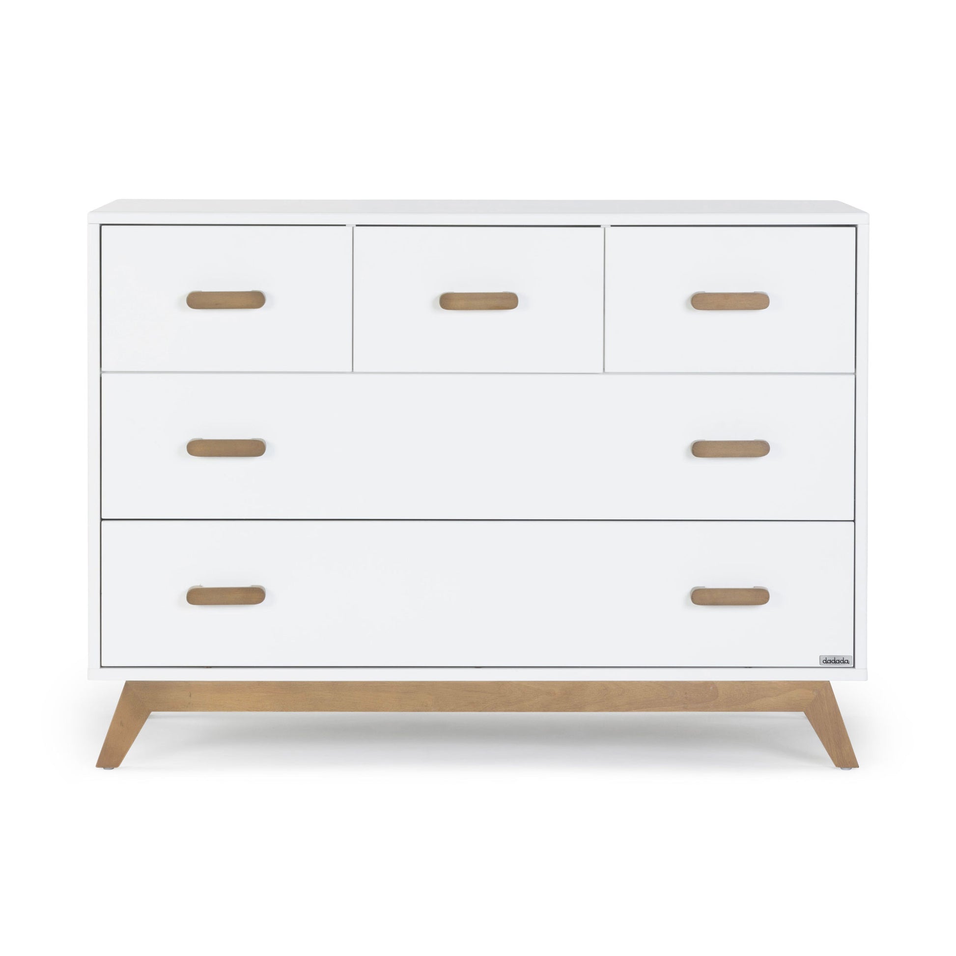 Dadada Soho 5-Drawer Dresser - 2.0 - White / Walnut