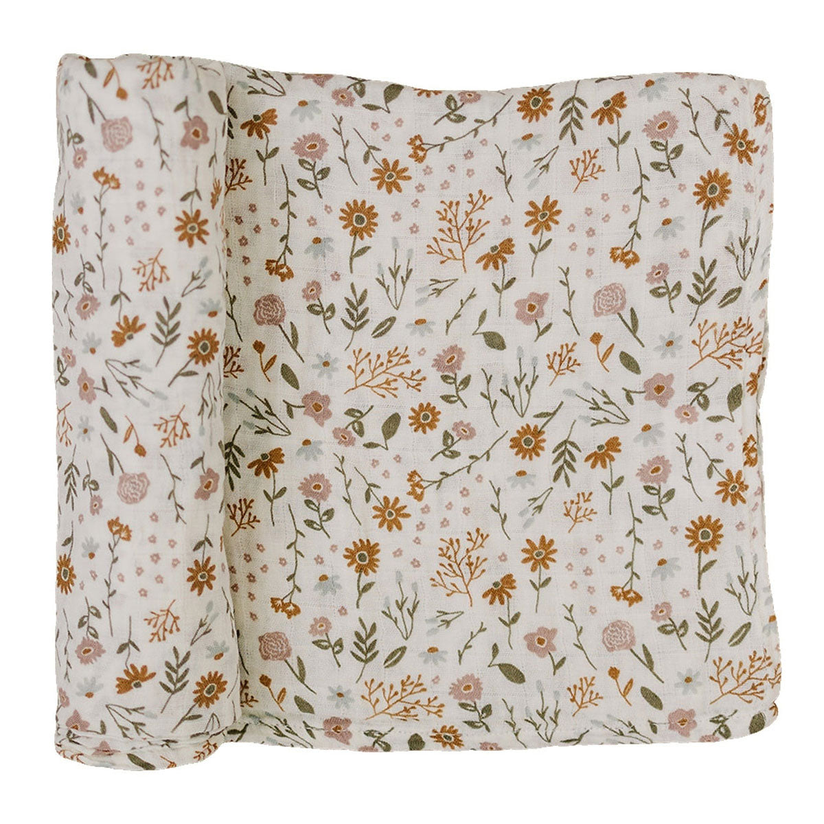 Mebie Baby Muslin Swaddle Blanket - Meadow Floral