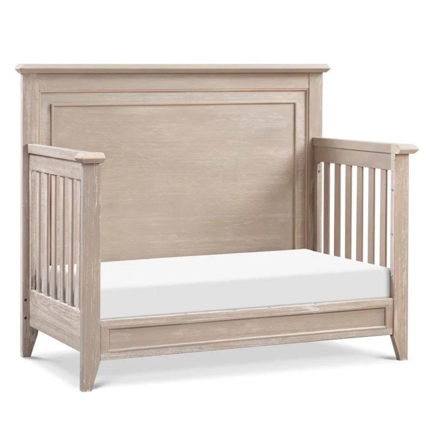 Monogram by Namesake Beckett Rustic 4-in-1 Convertible Flat Top Crib (Franklin and Ben) - Sandbar