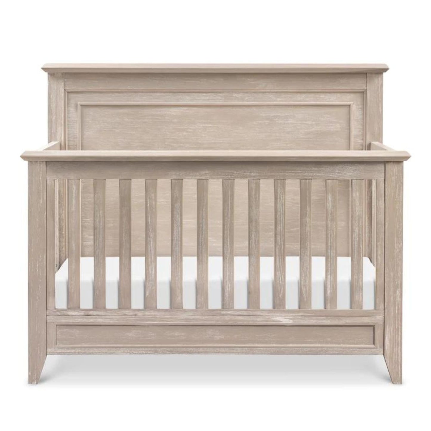 Monogram by Namesake Beckett Rustic 4-in-1 Convertible Flat Top Crib (Franklin and Ben) - Sandbar