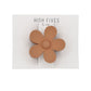 High Fives Flower Hair Claw Clips 2.95" - Pale Terracotta