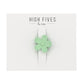 High Fives Flower Hair Claw Clips - 1.35" - Mint