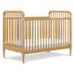 Namesake Liberty 3-in-1 Convertible Spindle Crib with Toddler Bed Conversion Kit - Honey