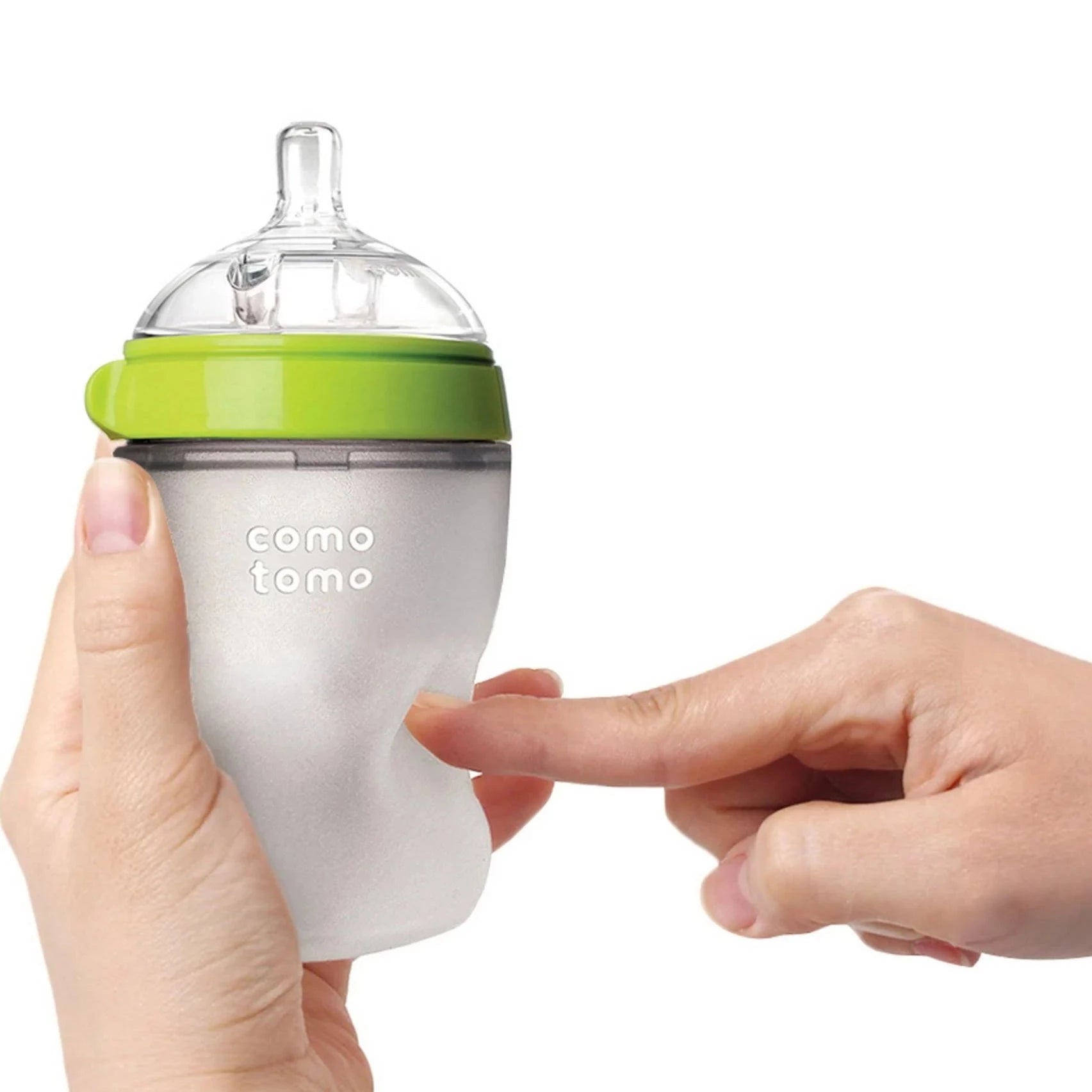 Comotomo Natural Feel Baby Bottle 5 oz - Green