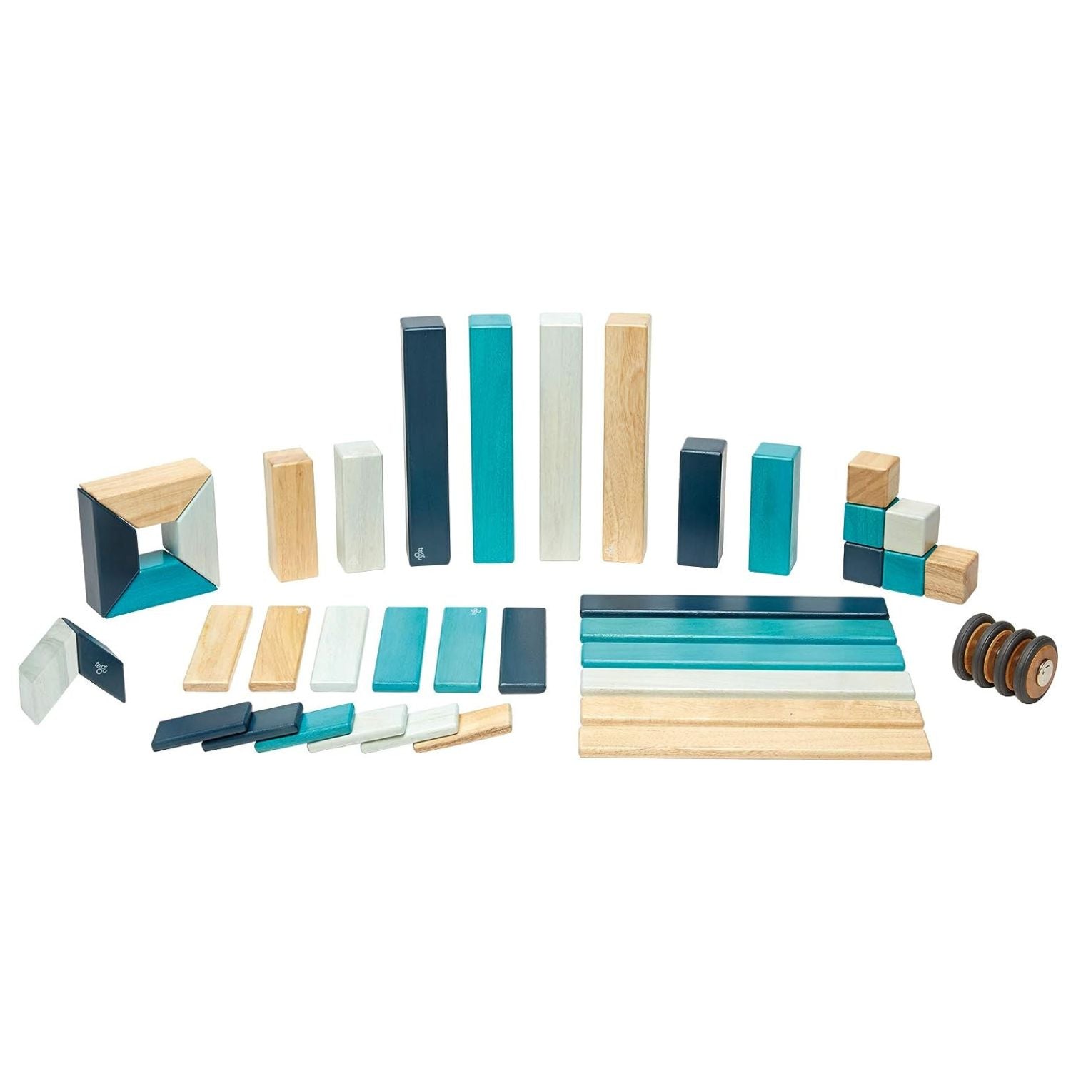 Tegu 42-Piece Magnetic Toy Set - Blues