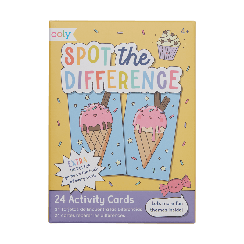 OOLY Paper Games - 24 Activity Cards - Spot the Difference